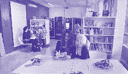 Espace convivial et de détente dans l'espace des lectures