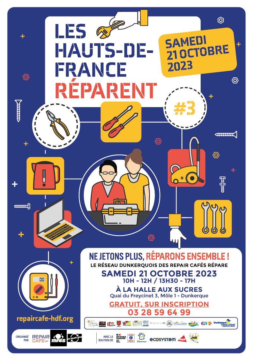 affiche repair café géant 2023